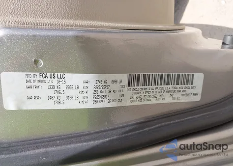 2016 Chrysler Town & Country Touring from USA, damaged, VIN 2C4RC1BG1GR173993